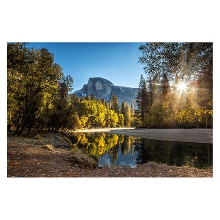 YOSEMITE HOME DECOR Morning in Paradise Art on Tempered GlassMutlicolor 3120031